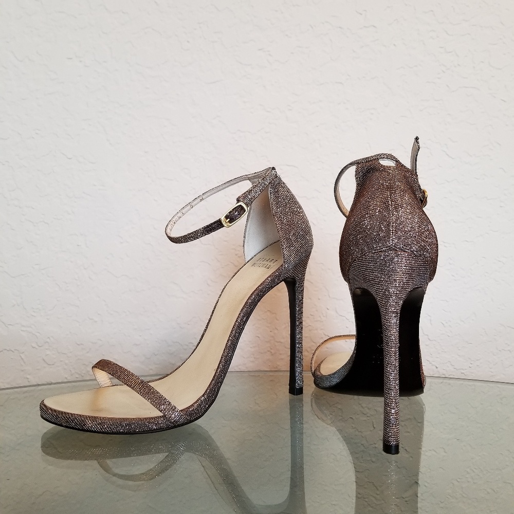 Stuart Weitzman Nudist Pyrite Nocturn M9 - Picture 2 of 6